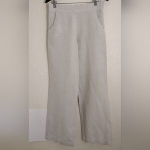 Crown Linen Designs Shimmer Wide Leg Linen Pants